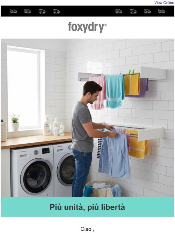 Hide: lo stendibiancheria che scompare