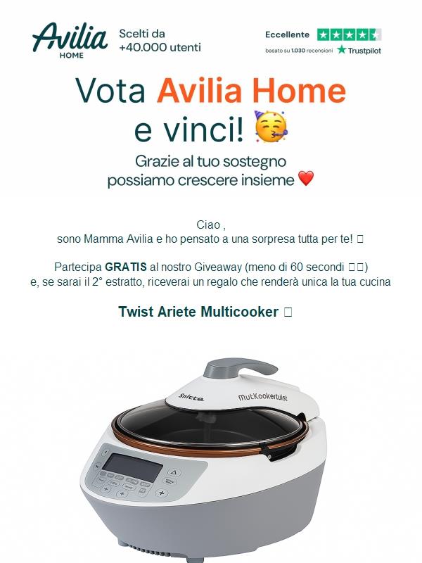 Ciao, un minuto per provare a vincere il Multicooker ✨ 🎁