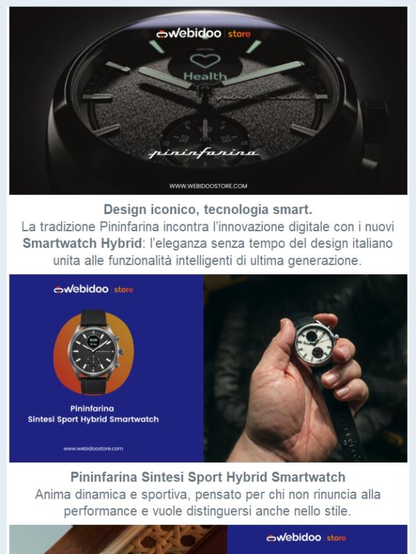 Nuovi Pininfarina Smartwatch: lo stile incontra l’innovazione ⌚
