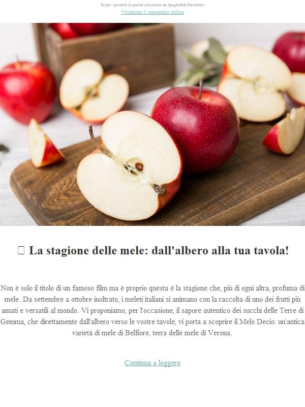 🍎 La stagione delle mele: dall'albero alla tua tavola!