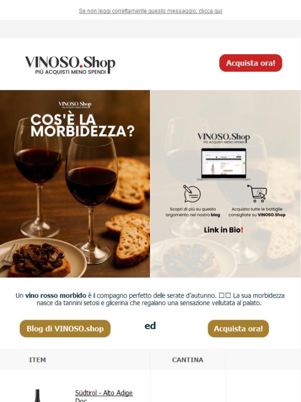 🍷 Vino rosso morbido: Il compagno perfetto delle serate d’autunno | VINOSO