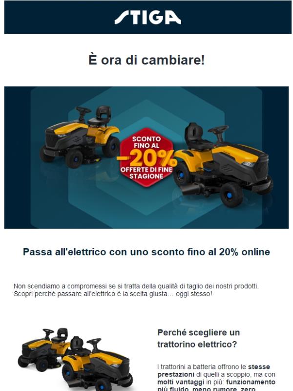 Passa all'elettrico ora!