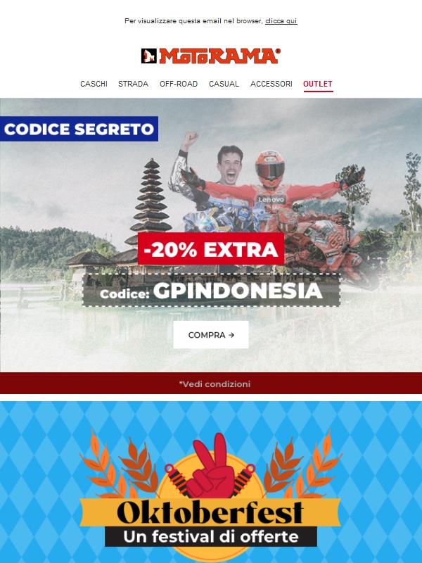 🔑-20%: GPINDONESIA solo fino a domenica! 🏁