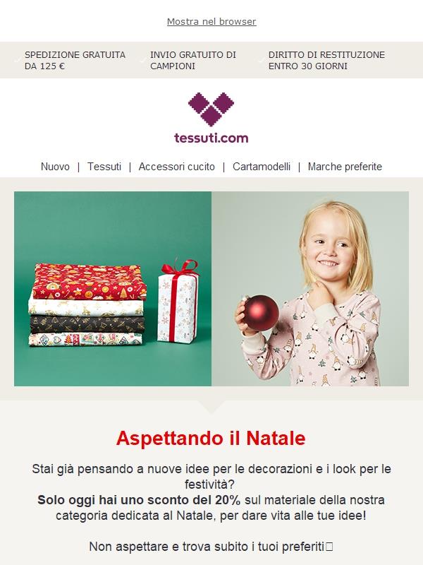 Risparmia il 20% sulla nostra categoria dedicata al Natale