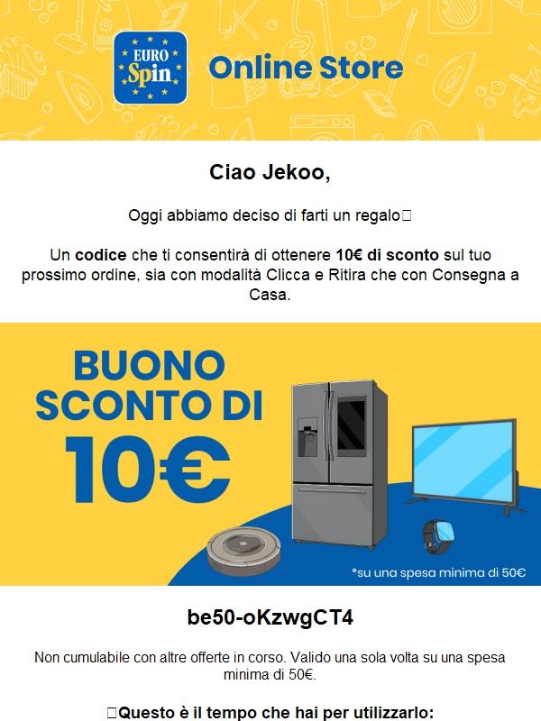 📦Ti regaliamo un buono da 10€ per il tuo prossimo ordine!