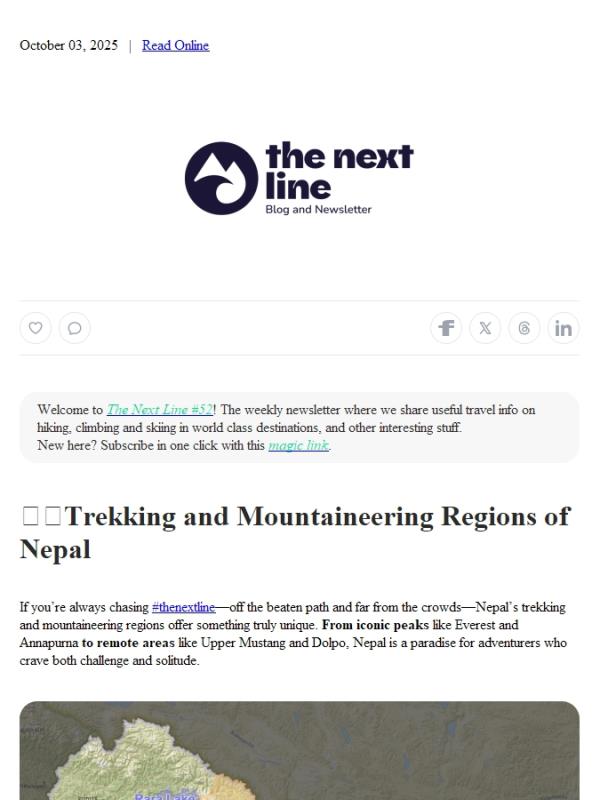 Nepal's Trekking and Mountaineering Regions