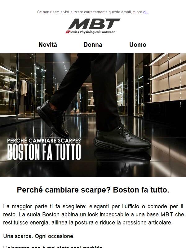 Perché cambiare scarpe? Boston fa tutto.