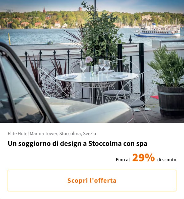 Un soggiorno di design a Stoccolma con spa