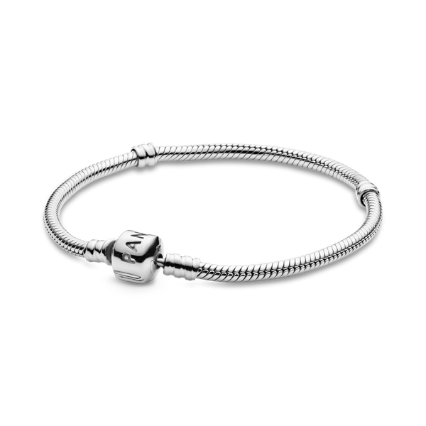 Pandora Moments Barrel Clasp Snake Chain Bracelet