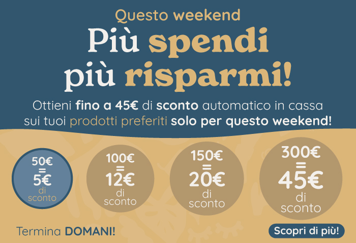 Ottieni fino a € 45 di sconto automatico in cassa