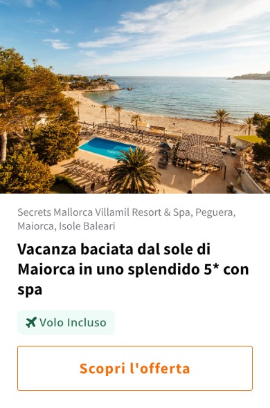 Vacanza baciata dal sole di Maiorca in uno splendido 5* con spa