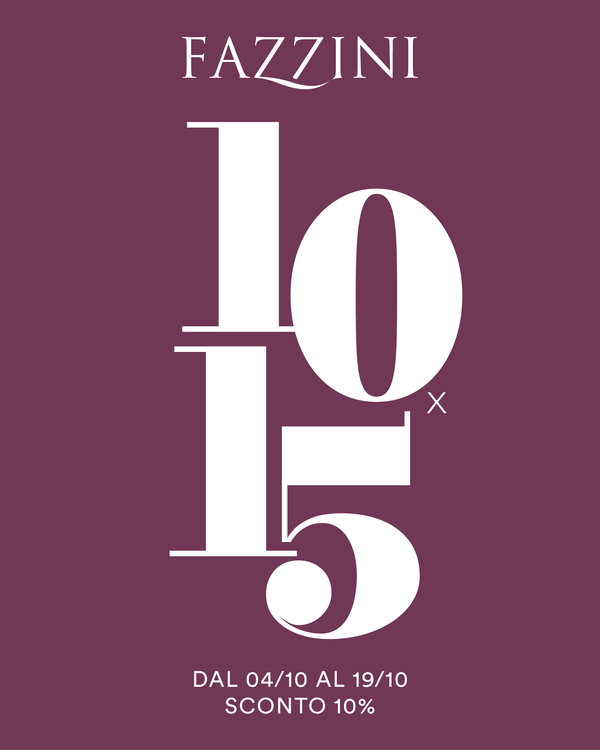 10*15 dal 04/10 al 19/10 sconto 10%