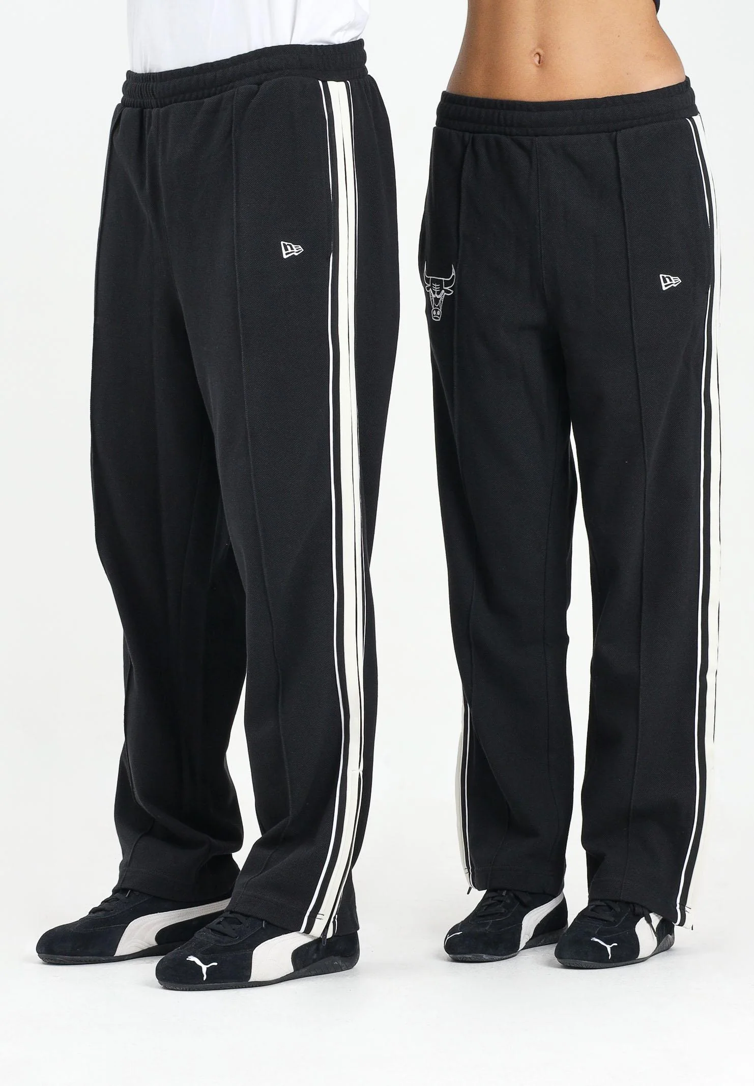 Image of NEW ERA Pantalone sportivo Chicago Bulls NBA Outline nero per uomo e donna
