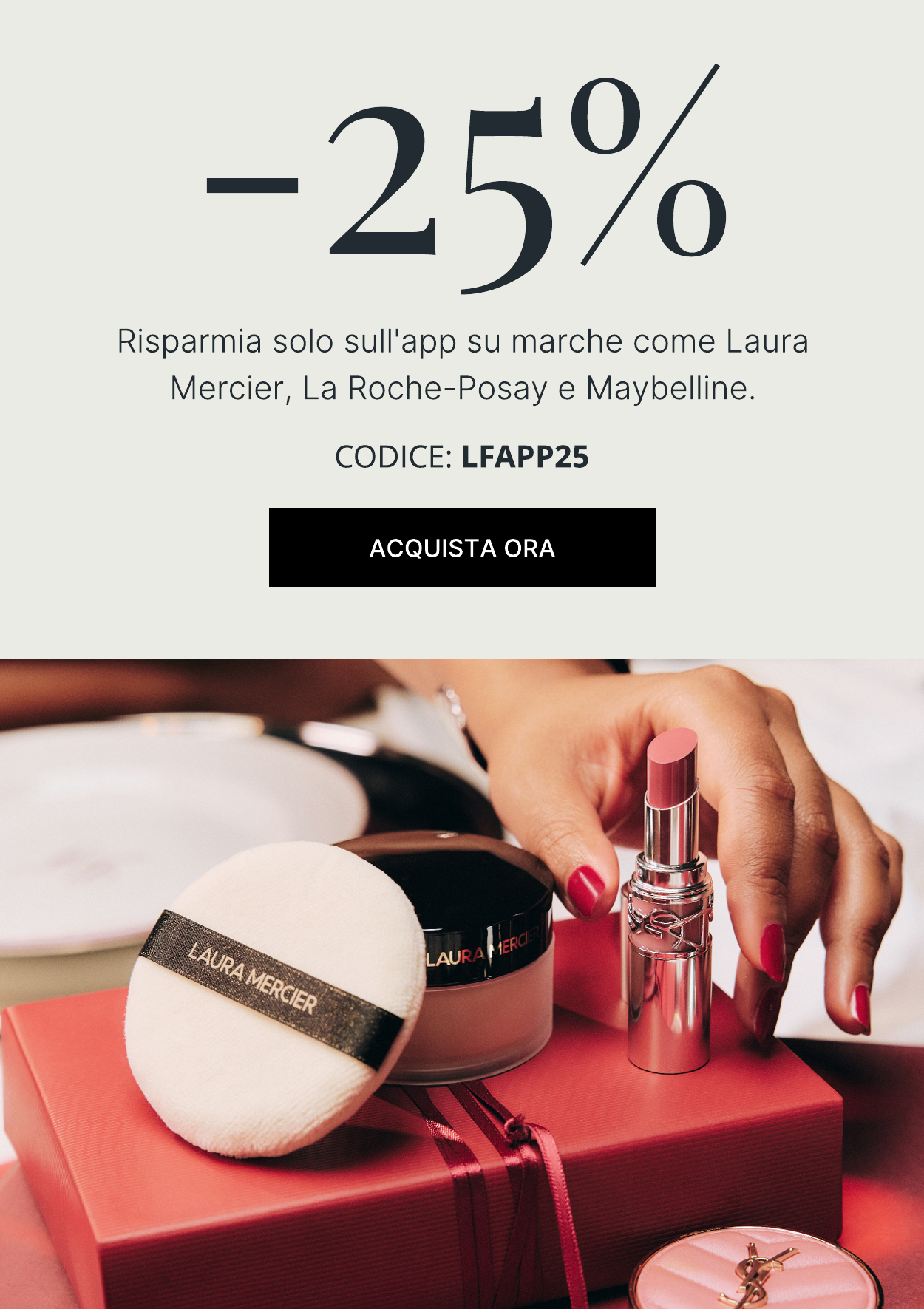 25 per cento di sconto sull'app