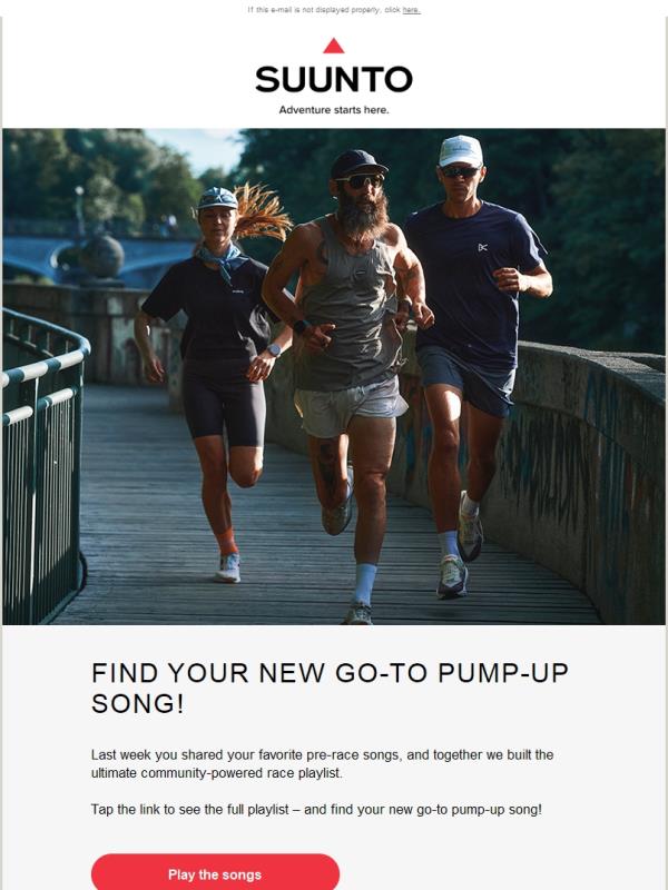 Community-powered pre-race tunes