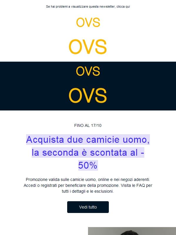 -50% sulla seconda camicia uomo 👔