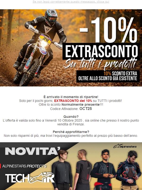EXTRA SCONTO 10% Su tutti i Prodotti - Spedizione Sempre gratis!