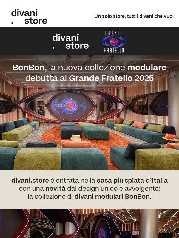 ✨ BonBon: i divani modulari di divani.store arrivano al Grande Fratello 2025!
