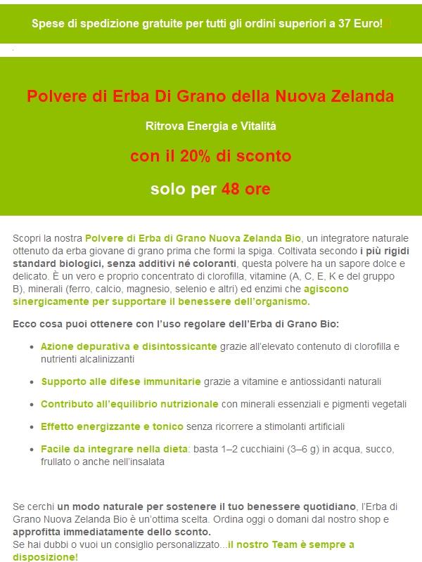 Ritrova energia e vitalità con l’Erba di Grano Bio 🌿
