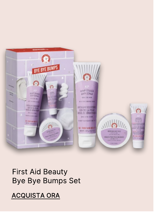 First Aid Beauty Set Routine bye bye bumps