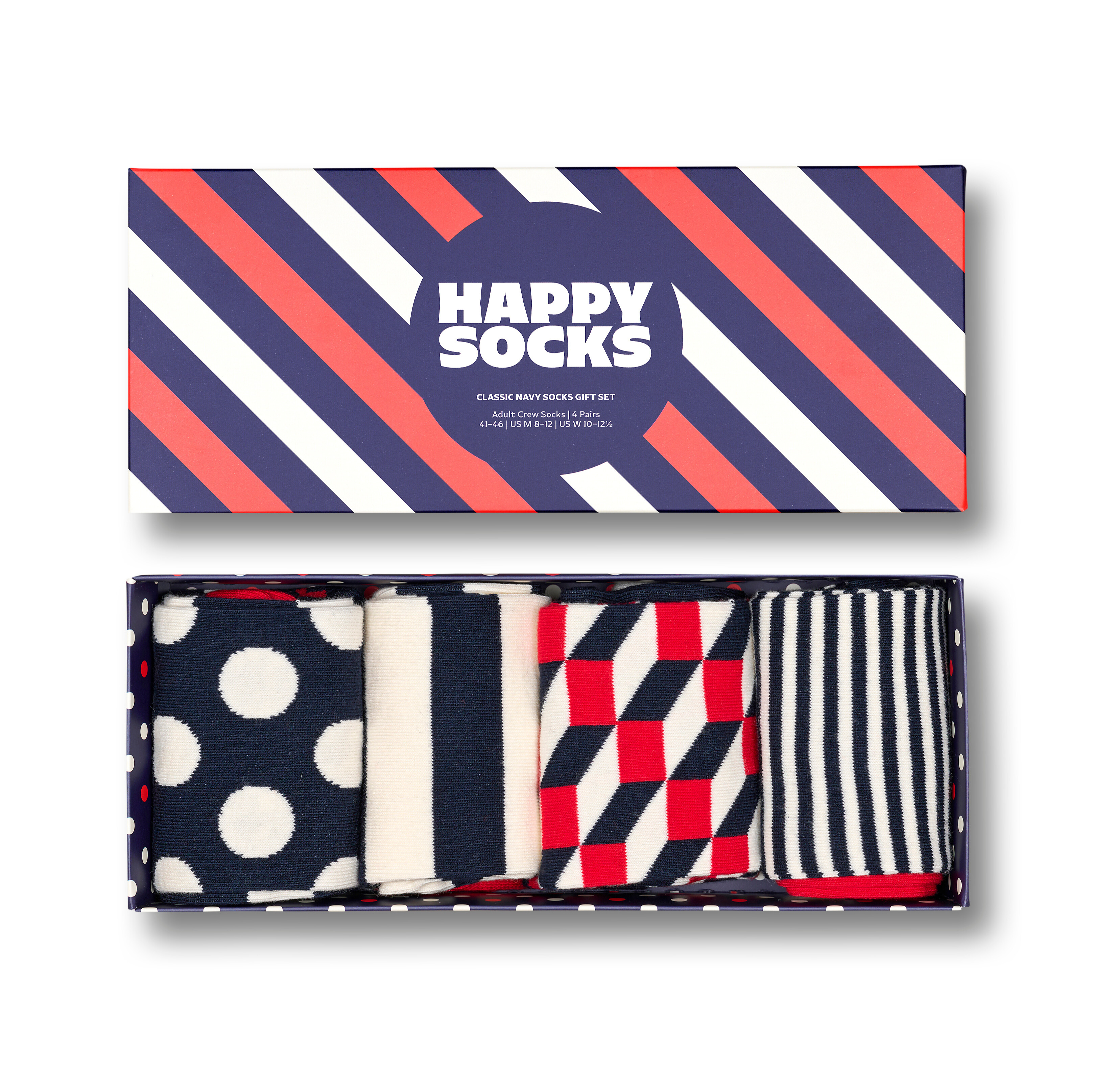 4-Pack Classic Navy Socks Gift Set