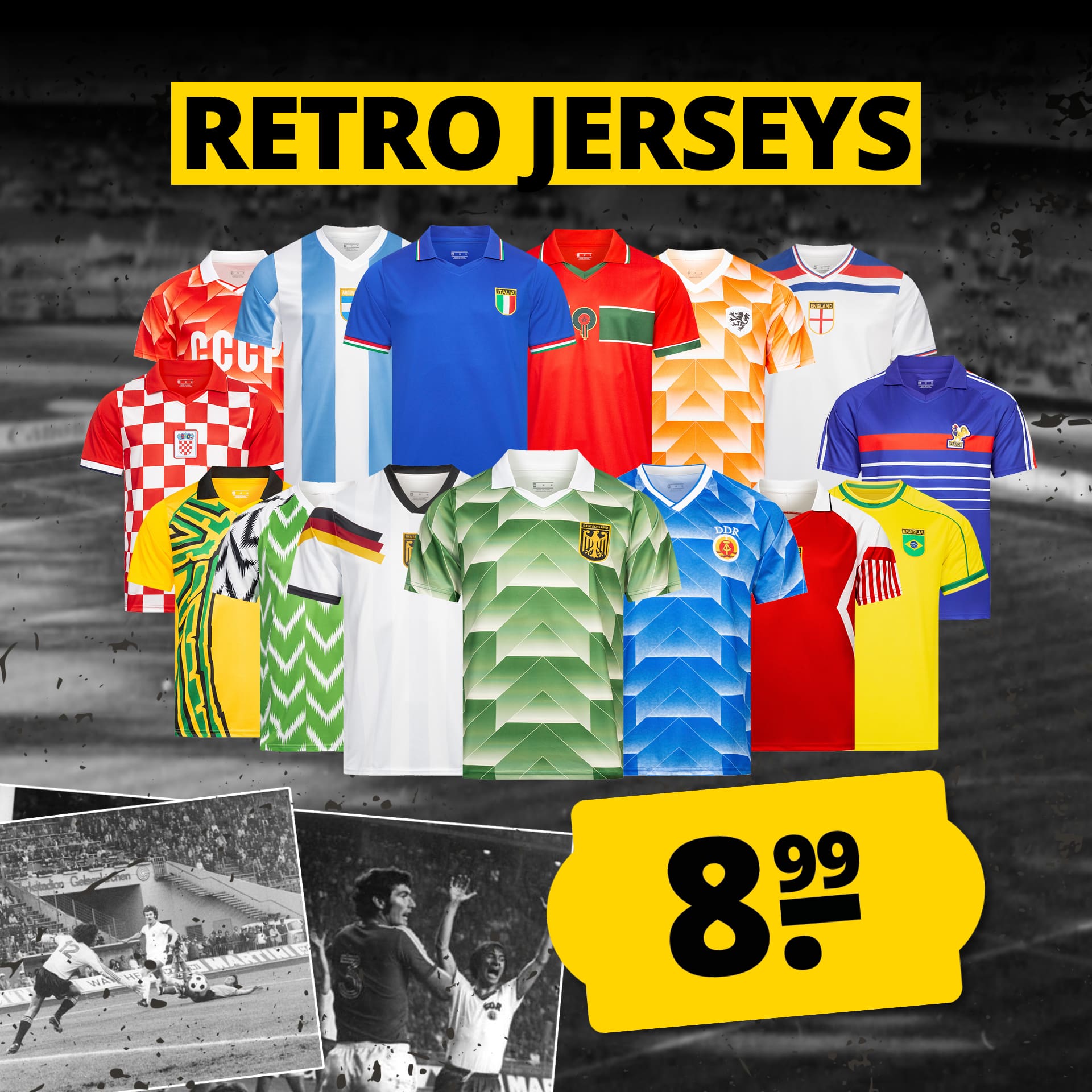 germany retro history jelex uomo maglia per la trasferta