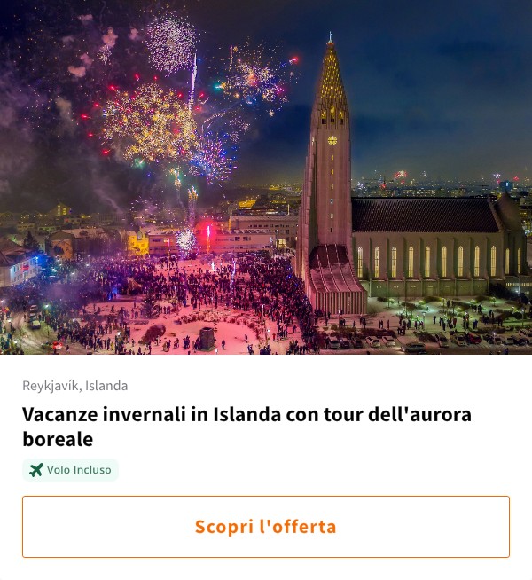 Vacanze invernali in Islanda con tour dell'aurora boreale