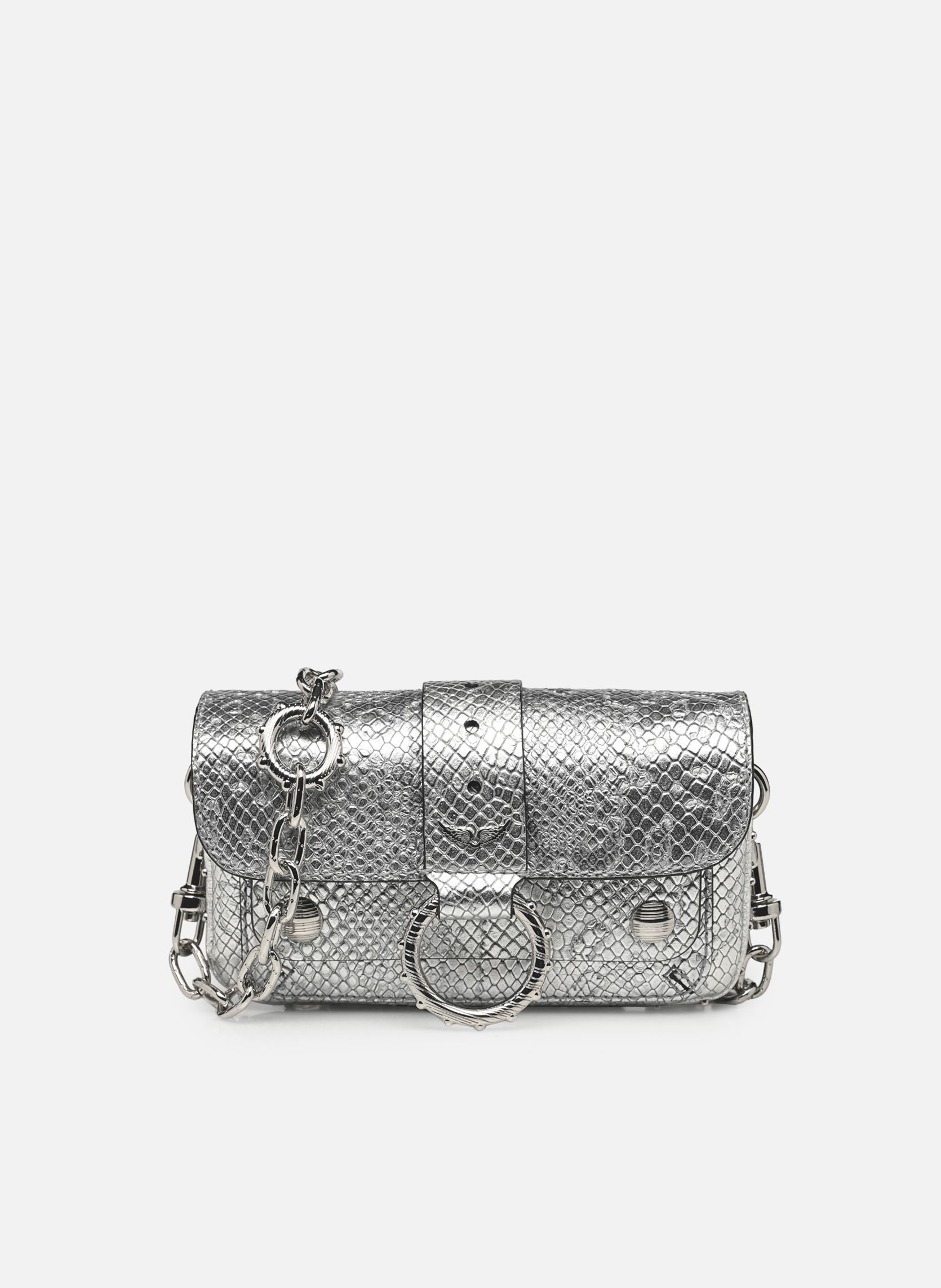 Zadig & Voltaire Borsa a tracolla Kate Wallet Metallic Wild donna argento