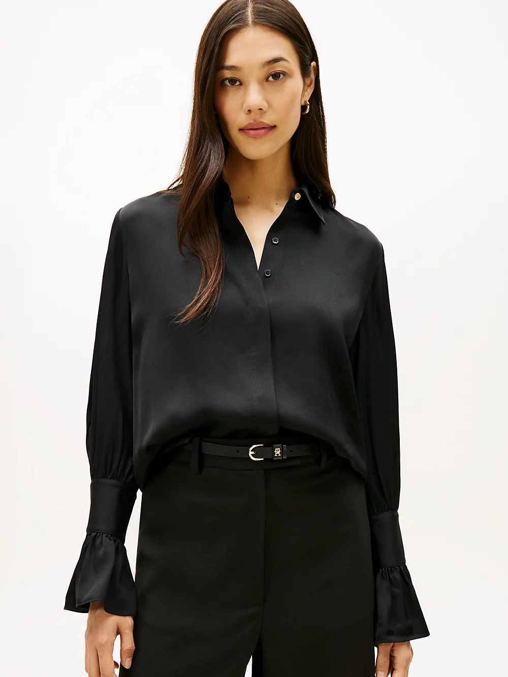 Camicia relaxed fit in rasatello