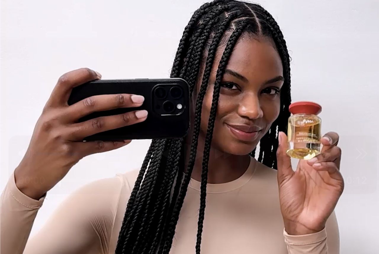 A range of models with different hair types nourished using Dyson Omega products.