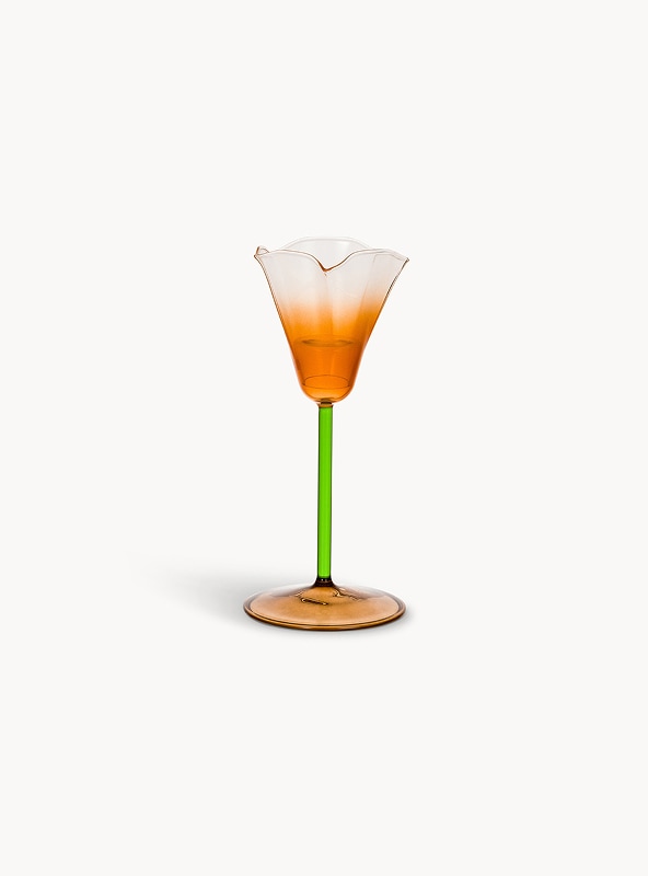 Porta t-light in vetro borosilicato