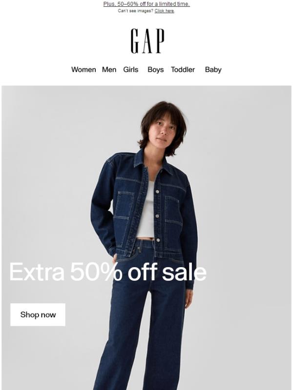 50% off sale ends today