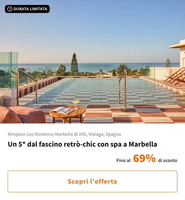 Un 5* dal fascino retrò-chic con spa a Marbella