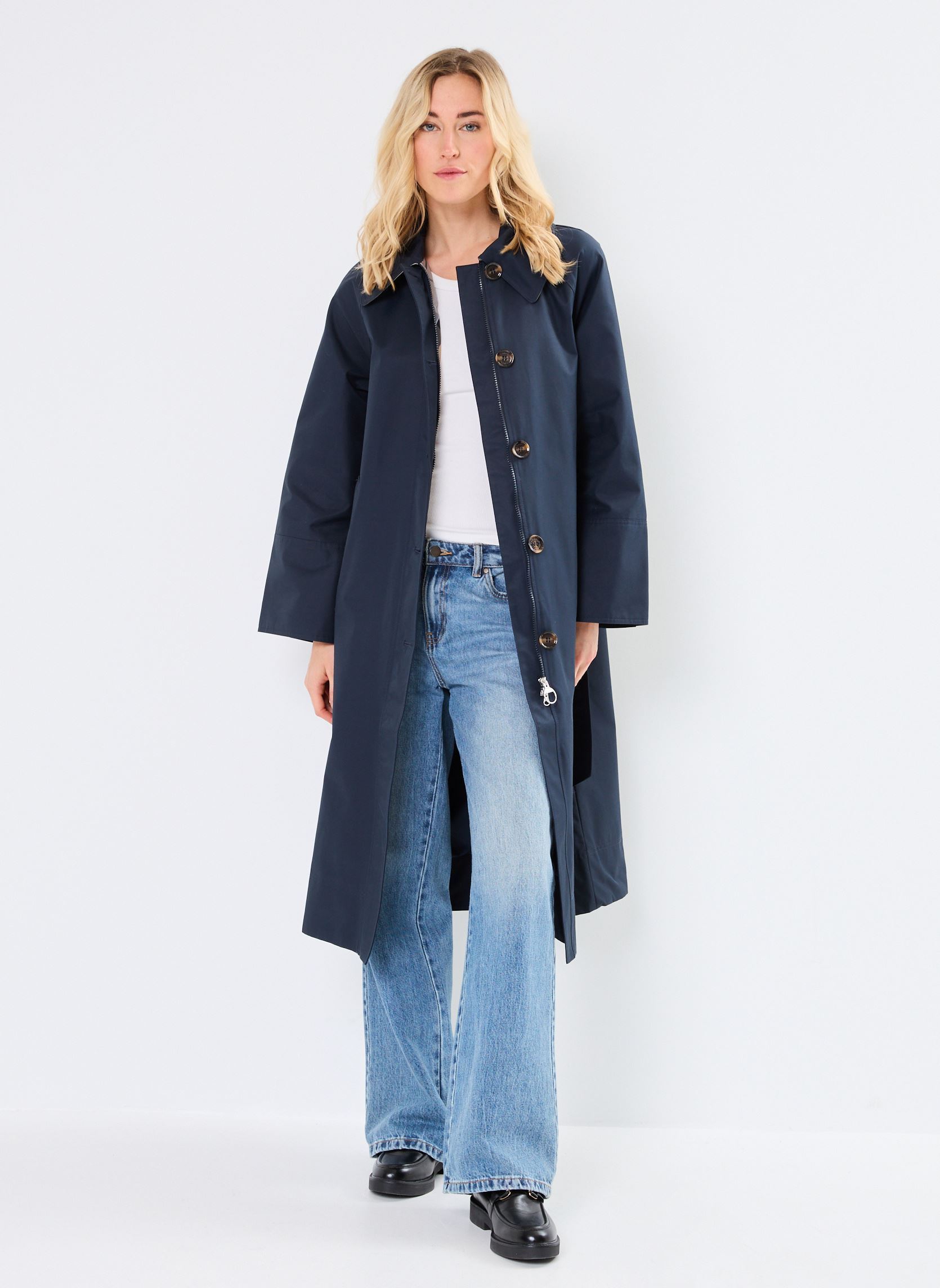 Barbour Trench-coats Trench - BEATRIX SHOWERPROOF TRENCH donna blu
