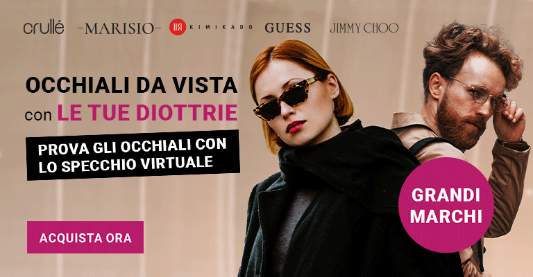 occhiali da vista con le tue diottrie di grandi marche