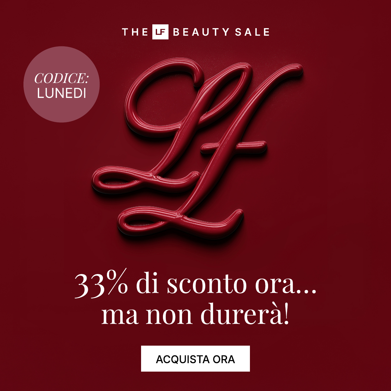 33 per cento di sconto a diminuzione