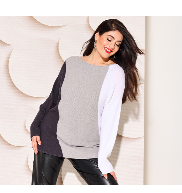 Maglione a righe
