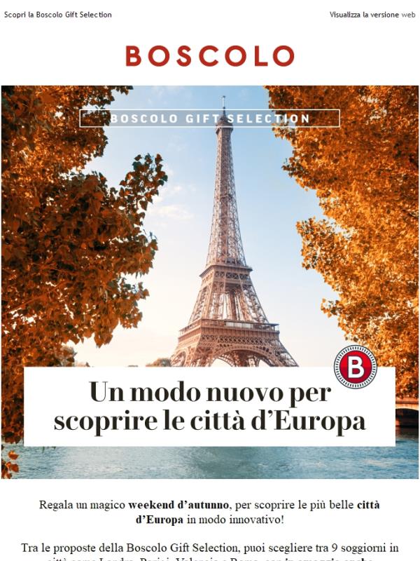Le città d’Europa in autunno, con audioguida digitale