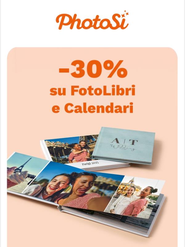 Flash ⚡ -30% FotoLibri e Calendari