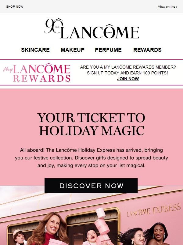 All Aboard! 🚂 The Lancôme Holiday Express Has Arrived!