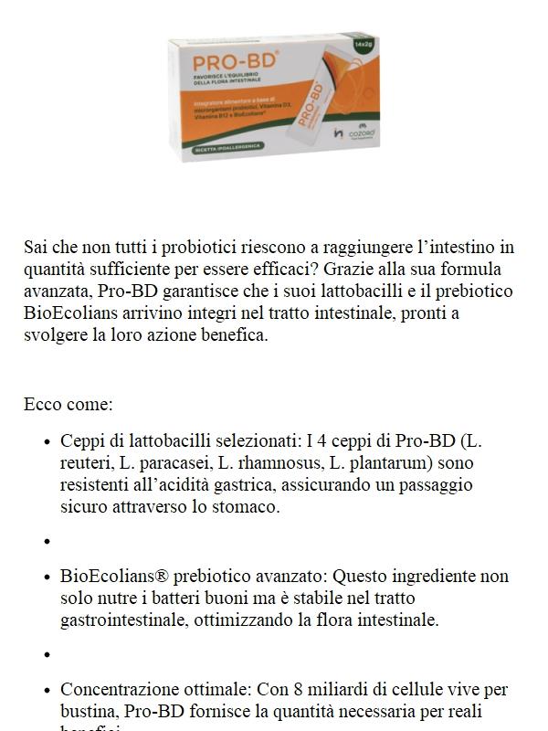 🚀Scopri perché i probiotici di Pro-BD arrivano dove servono!