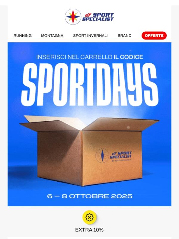Sconto esclusivo: Extra 10% 🏃➡️📦