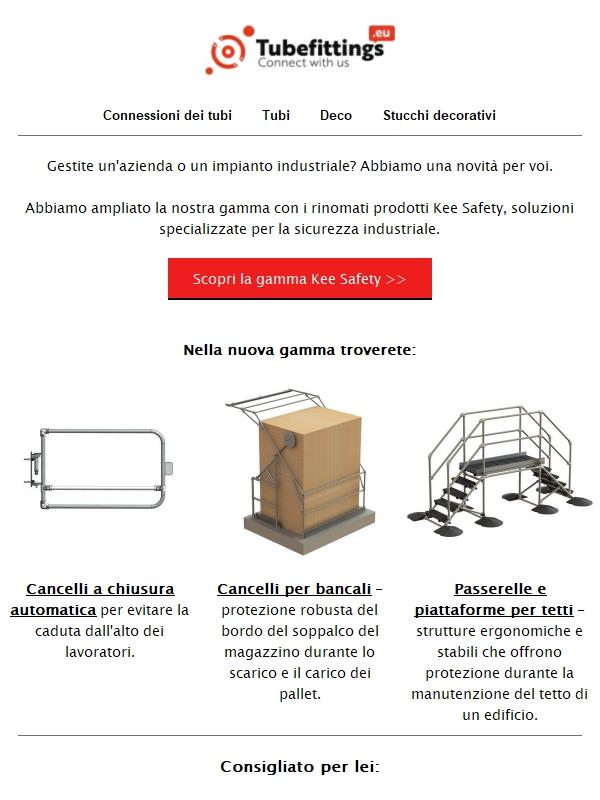 Novità su Tubefittings.eu - strutture per la salute e la sicurezza nell'industria 👷