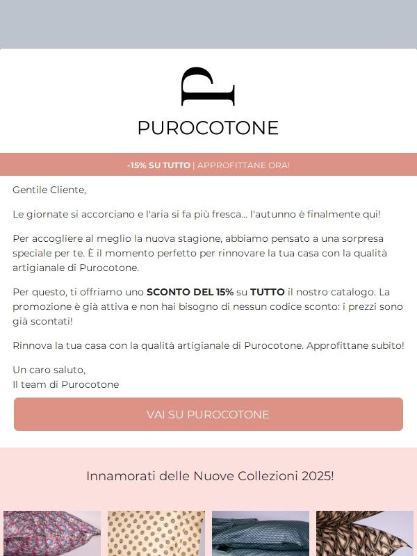 Benvenuto Autunno! - 15% su tutto