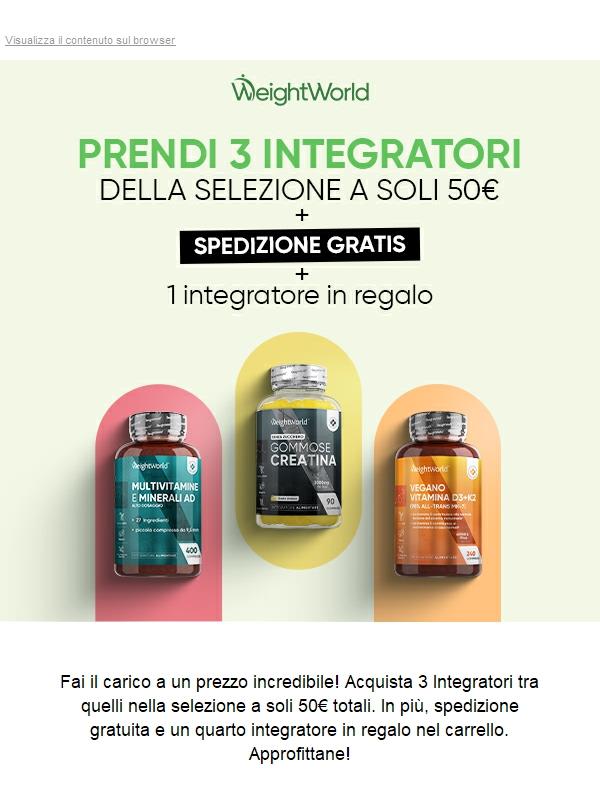 Jekoo, Fai il Pieno: 3 Integratori a 50€ Tondi Tondi
