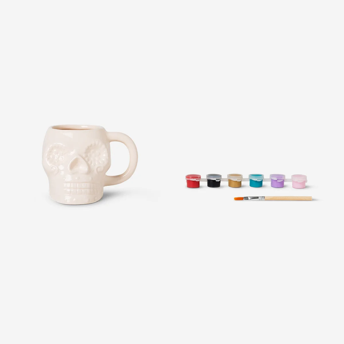 DIY sugar skull mug - 320 ml