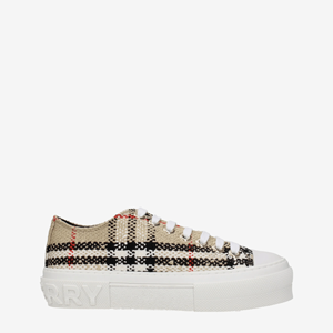 Burberry Sneakers Women Fabric Beige/Multicolor