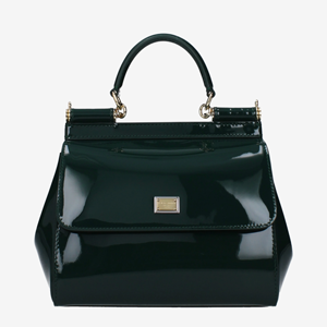 Dolce&Gabbana Handbags Women Patent Leather Green/Pine Green