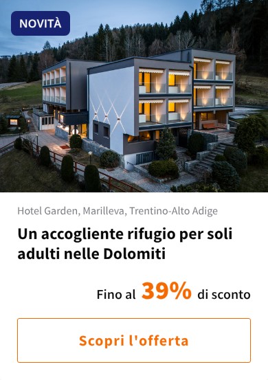 Un accogliente rifugio per soli adulti nelle Dolomiti