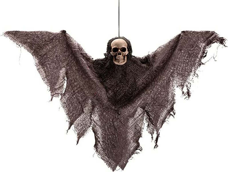 Carnival Toys decorazione da appendere scheletro pipistrello 36 cm